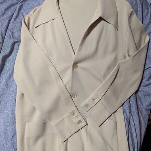 Pendleton Classic Beige Wool Cardigan